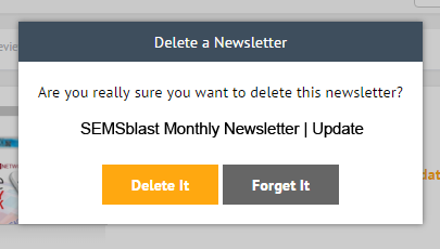Deleting a Newsletter 3